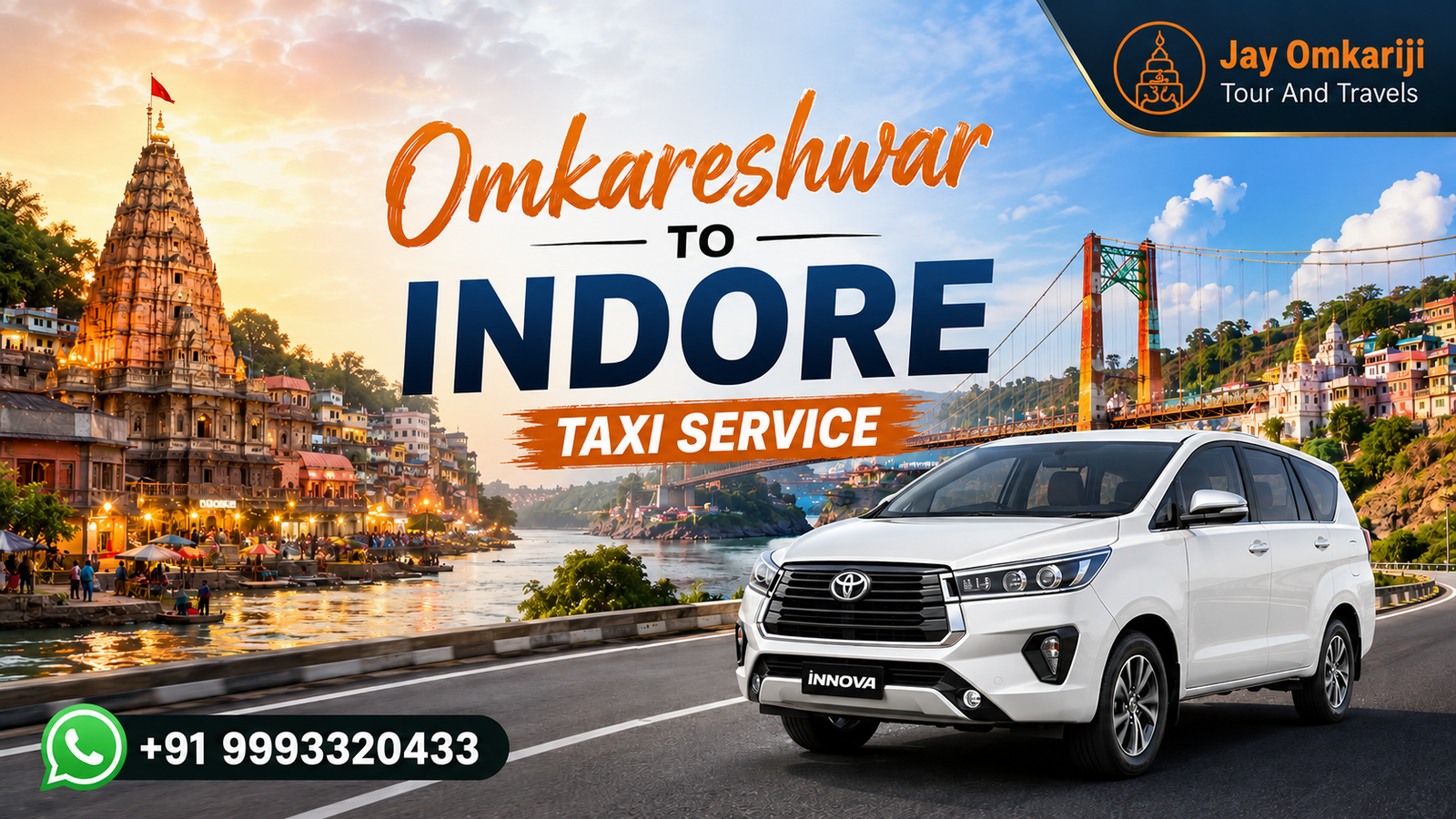 Omkareshwar to Indore Cab