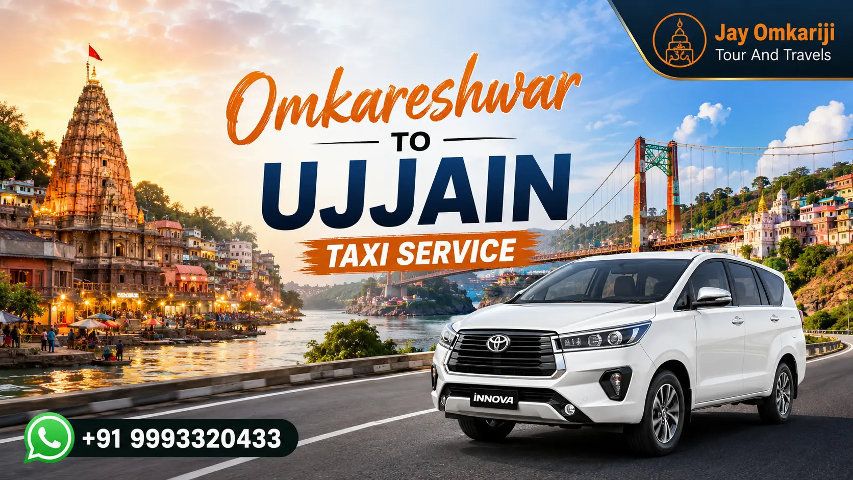 Omkareshwar to Ujjain Cab